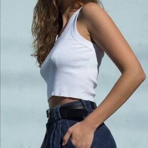 Brandy Melville Classic White Tank Top